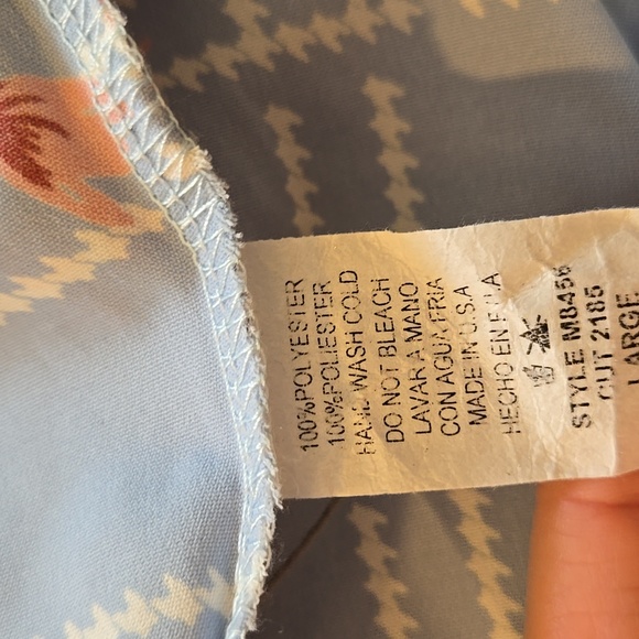 Blue Ruffled Floral Tank Top - Picture 6 of 6